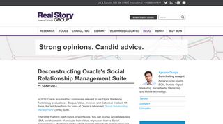 Deconstructing Oracle's Social Relationship Management Suite | Blog ...