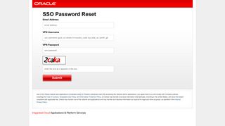 Sign In with your VPN Credentials - Oracle