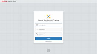 Application Express - Sign In