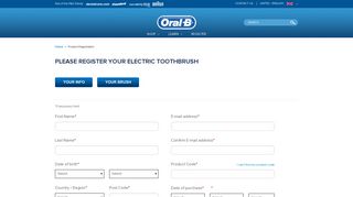 Register Your Oral-B Electric Toothbrush | Oral-B