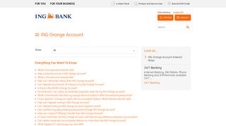 ING Orange Account | ING Bank