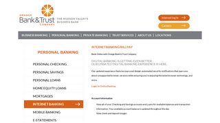 Orange Bank Trust Internet Banking