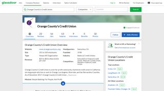 Working at Orange County's Credit Union | Glassdoor