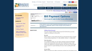 Bill Payment Options - Orange County Government