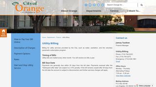 Utility Billing | Orange, CA