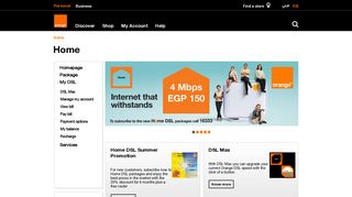 Orange DSL - High-Speed Internet packages | Orange Egypt