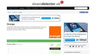 Orange down? Current problems and network issues | Downdetector