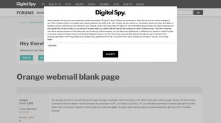 Orange webmail blank page — Digital Spy