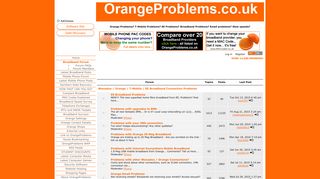 Orange Problems, EE Problems, T-Mobile Problems - Index - Orange ...