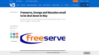 Freeserve, Orange and Wanadoo email to be shut down in ... - V3.co.uk