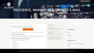 Freeserve, Wanadoo & Orange E-Mail Closure - JM IT Services ...