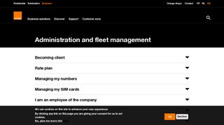 Administration and fleet management | Orange Business - Belgium