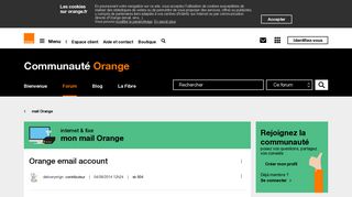 Orange email account - Communauté Orange