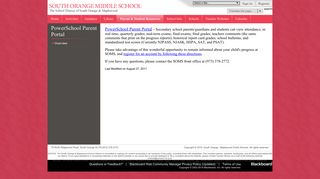 PowerSchool Parent Portal / Overview - South Orange Maplewood ...