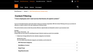 Web Filtering Services | Orange Jordan