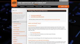 Orange Key Account Services | Technology Services | OSU Institute ...