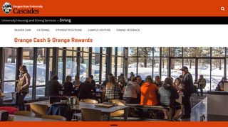 Orange Cash & Orange Rewards | Cascades | Oregon State University