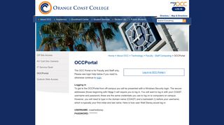 OCCPortal - Orange Coast College