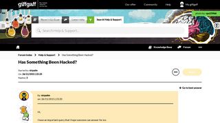 Solved: Has Something Been Hacked? - The giffgaff community