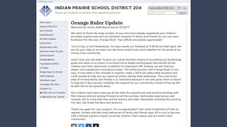 IPSD 204 News: Orange Ruler Update - Indian Prairie School District