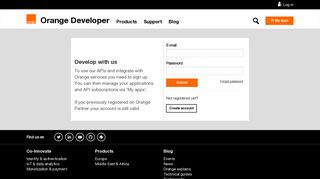 Signin – Orange Developer