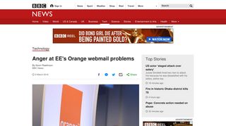 Anger at EE's Orange webmail problems - BBC News - BBC.com