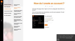 How do I create an account ? - questions & answers - Orange Jobs