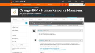 OrangeHRM - Human Resource Management / Discussion / OrangeHRM:Can ...
