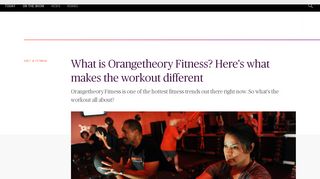 Orangetheory Fitness: why this HIIT workout is different - Today Show