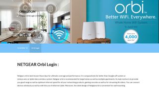 Orbi Login – Netgear Orbi Login | Orbi App