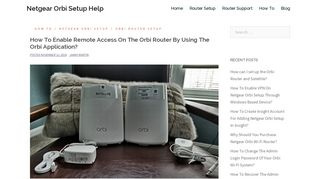 How To Enable Remote Access On The Orbi Router By Using The ...