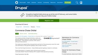 Commerce Chase Orbital | Drupal.org