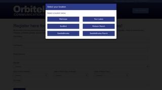 Register for Orbitel Communications E-mail Updates