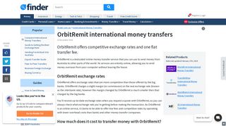 OrbitRemit International Money Transfers Review | finder.com.au