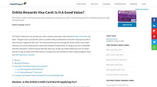 Orbitz Rewards Visa Card: Is It A Good Value? - ValuePenguin