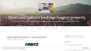 Orbitz registration process – how to add hotel – + Direct and Indirect ...