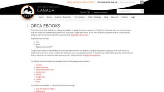 Ebooks - Orca Book Publisher