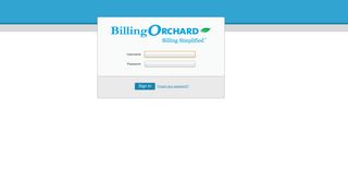 BillingOrchard Client Login