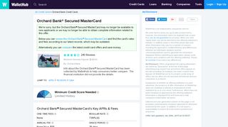 Orchard Bank Secured MasterCard Reviews - WalletHub