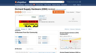 Orchard Supply Hardware (OSH) Reviews - 19 Reviews of Osh.com ...