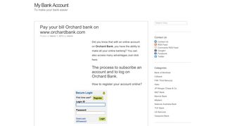 www.orchardbank.com - Pay your bill Orchard bank - My Bank Account