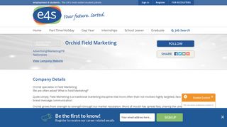Orchid Field Marketing Jobs - E4S