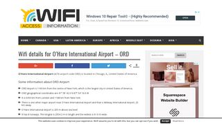 Wifi details for O'Hare International Airport - ORD - Your Airport Wifi ...