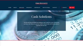 Cash Solutions Ord Minnett can facilitate the holding of cash ...