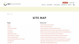 Site Map | SCI Solutions