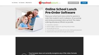 Online School Lunch Preorder and school payment software