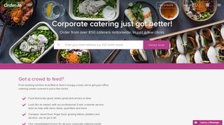 Order-In: Corporate Catering Sydney, Melbourne, Brisbane