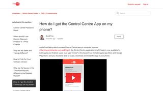 How do I get the Control Centre App on my phone? – OrderMate