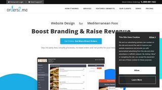 Orders2me: Online Ordering System & Website Design for Restaurants
