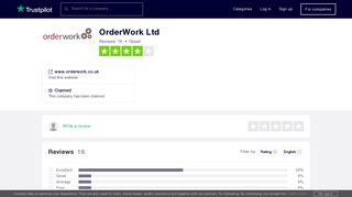 OrderWork Ltd Reviews | Read Customer Service Reviews of www ...